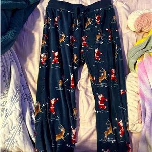 Aeropostale women’s medium fleece Christmas pajama pants.